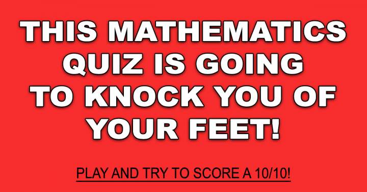 Banner for Mathematics Quiz