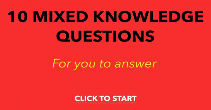 Banner for 10 Mixed Knowledge Questions