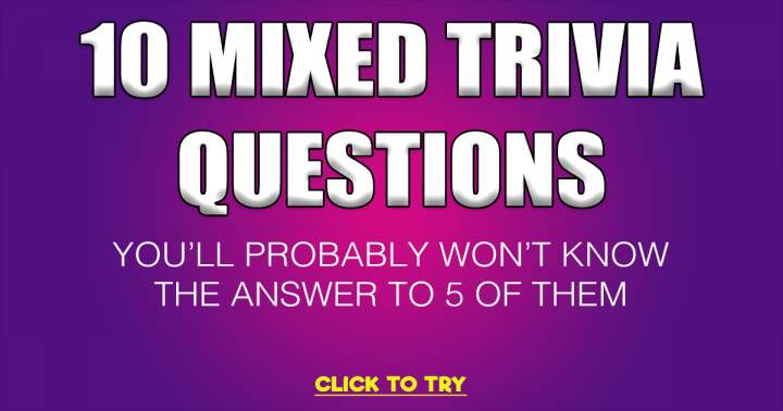 Banner for 10 Mixed Trivia Questions