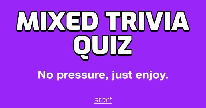 Mixed Trivia Quiz