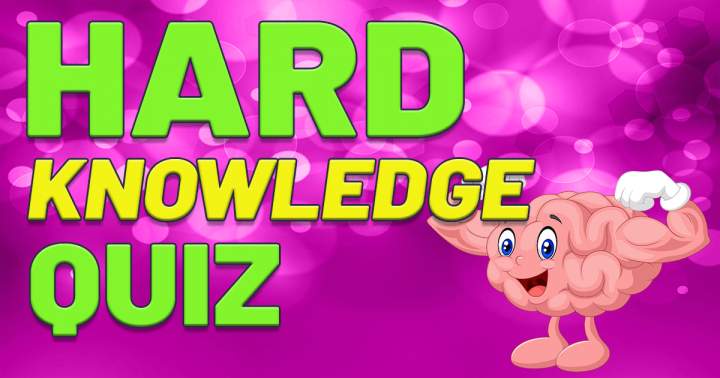 Banner for HARD Knowledge Quiz