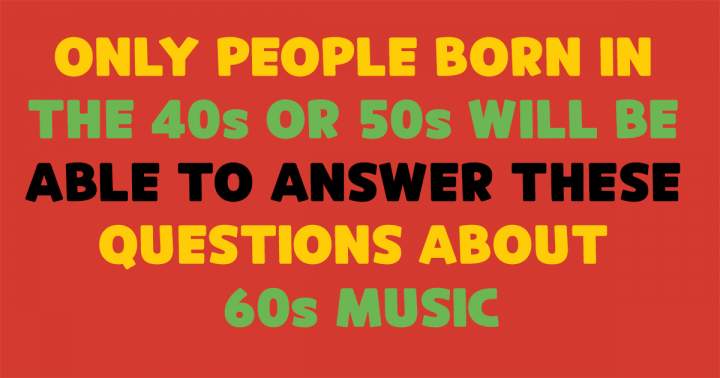 Banner for 60s pop music quiz