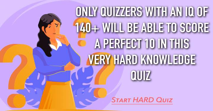 Banner for Very HARD Knowledge Quiz