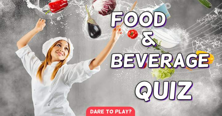 Banner for Quiz on Food and Beverages.