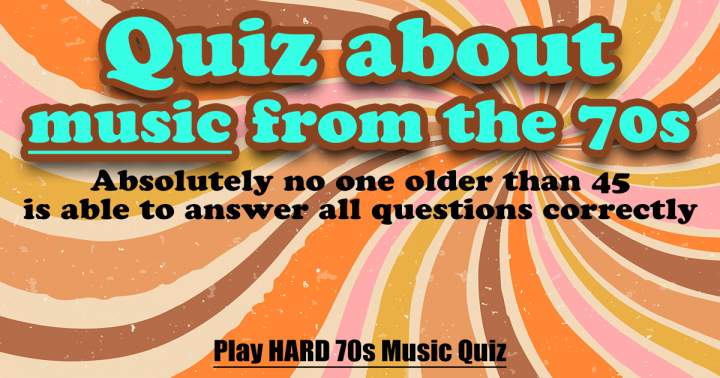 Banner for 70s Music Quiz: A Challenge