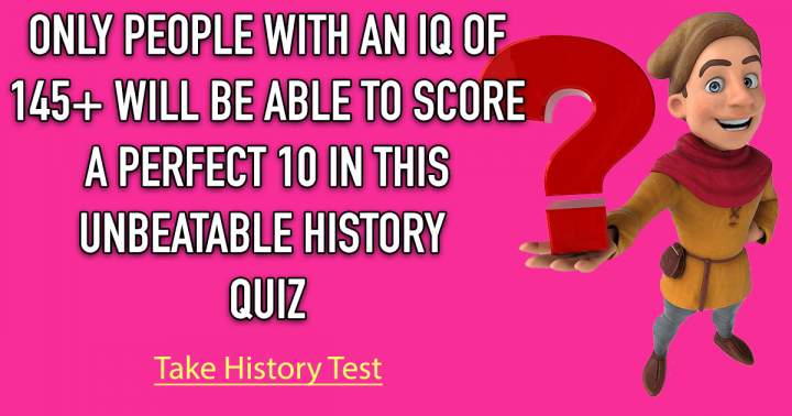 Banner for A quiz about history.