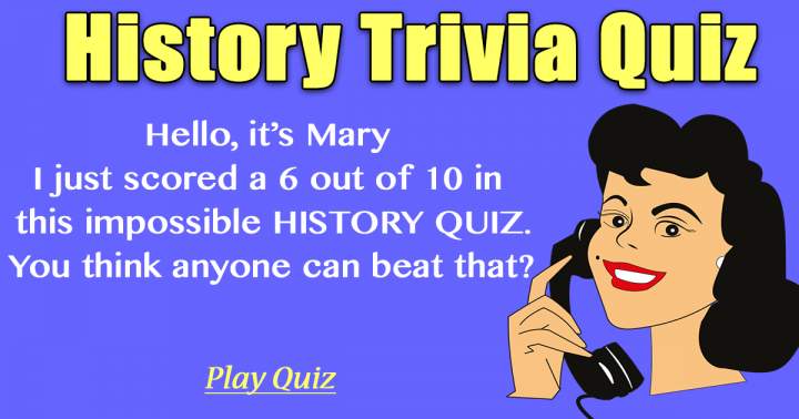 Banner for Quiz on Historical Trivia