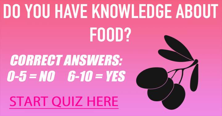 Banner for Quiz about food.