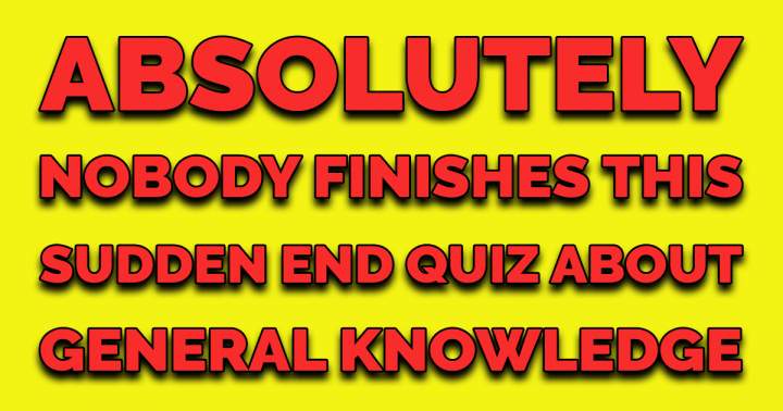 Banner for Quiz Ends Abruptly