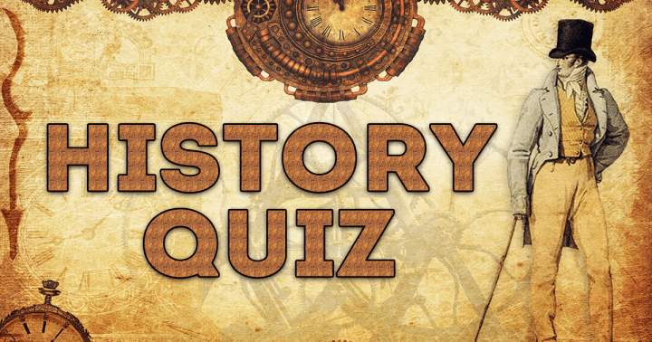 Banner for Quiz on historical events.