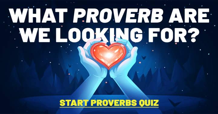 Banner for Proverbs Quiz