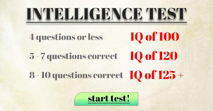 Banner for What is your score in this IQ test?