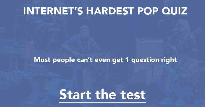 Banner for The internet's most challenging pop music quiz.