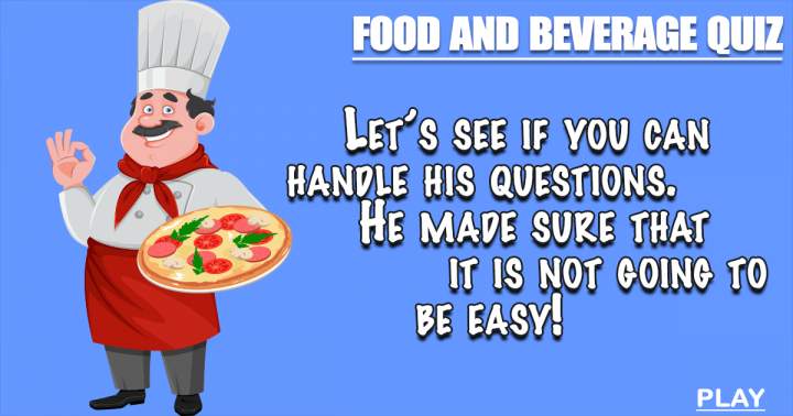 Banner for Quiz on Food and Beverages.