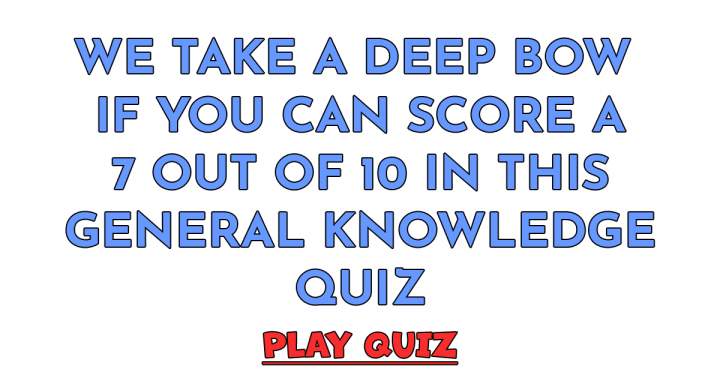 Banner for Quiz on General Knowledge