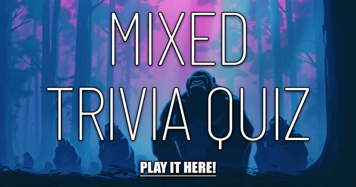 Banner for Trivia Quiz with a Mix of Topics