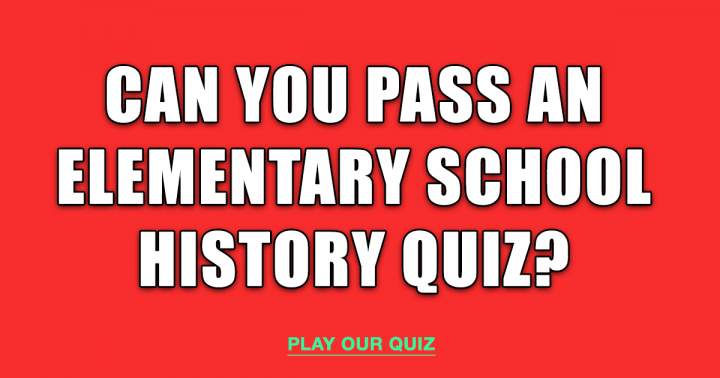 Banner for 'History Quiz for Elementary School'