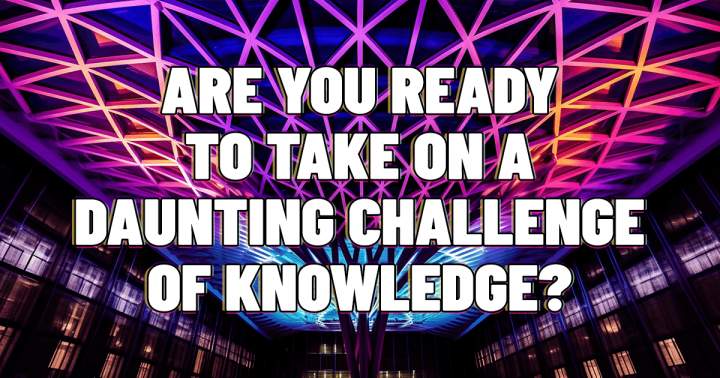 Banner for Challenging Knowledge Quiz