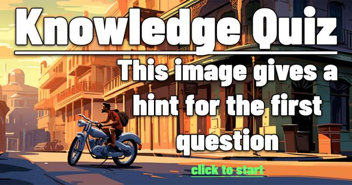 Banner for General Knowledge is the topic of the quiz.