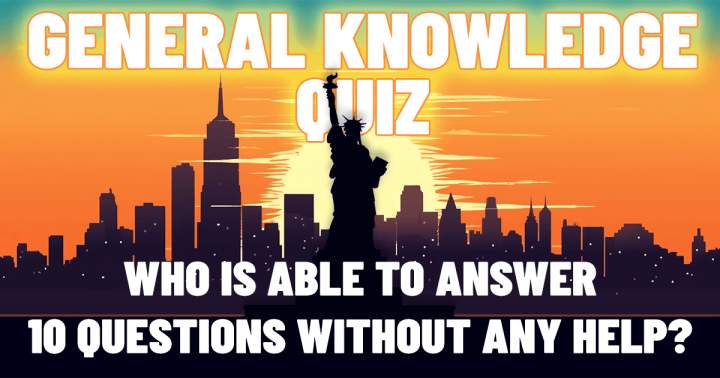 Banner for 'Quiz consisting of 10 General Knowledge Questions'