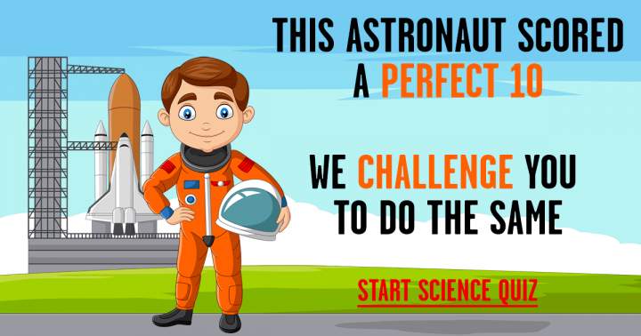 Banner for Science Quiz that presents a challenge.