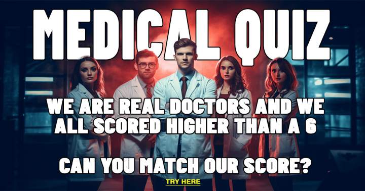 Banner for Quiz on medical topics.