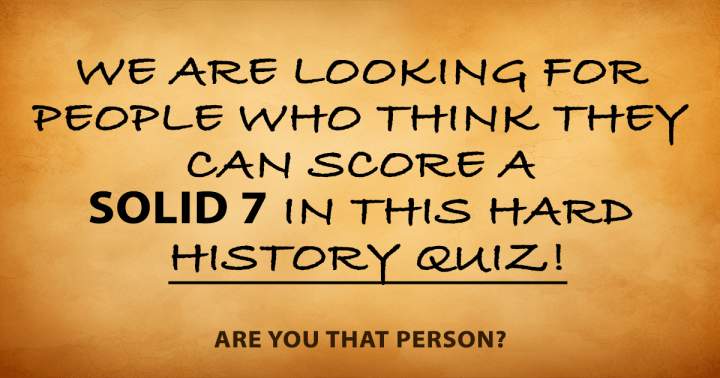 Banner for Quiz on historical events.