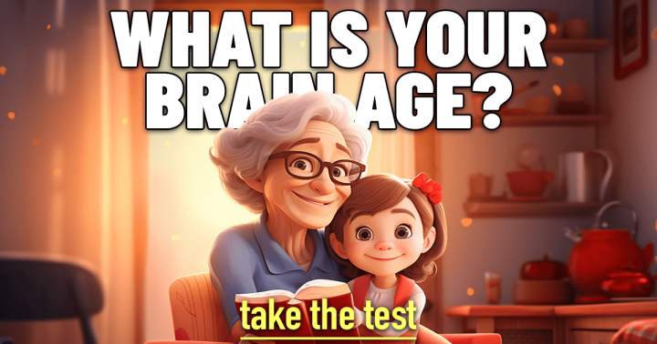 Banner for Test the age of your brain with these 10 questions.