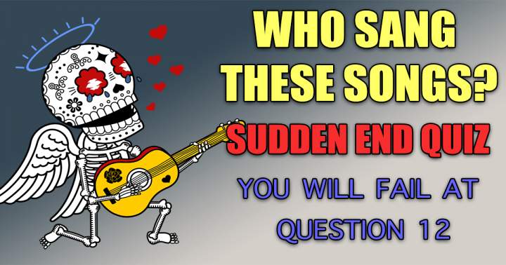 Banner for The singer of the Sudden End Quiz.