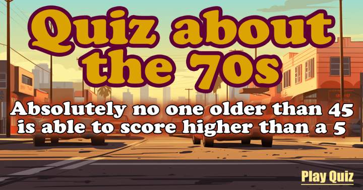 Banner for The Seventies Quiz.