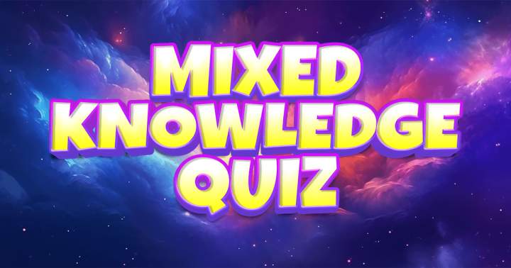 Banner for Quiz with a blend of knowledge.