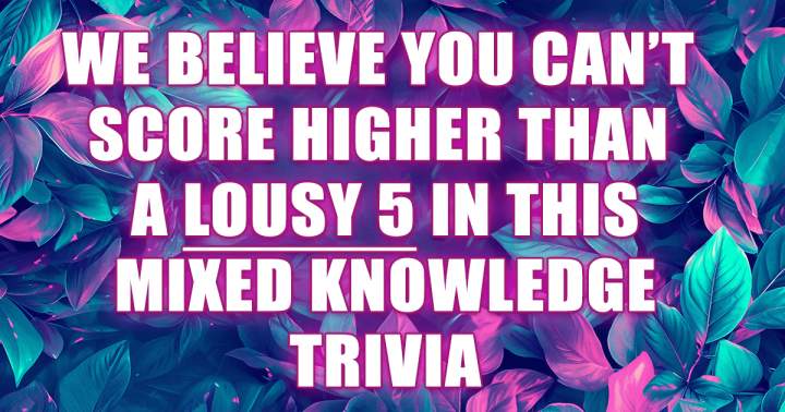 Banner for Trivia involving a blend of various knowledge.