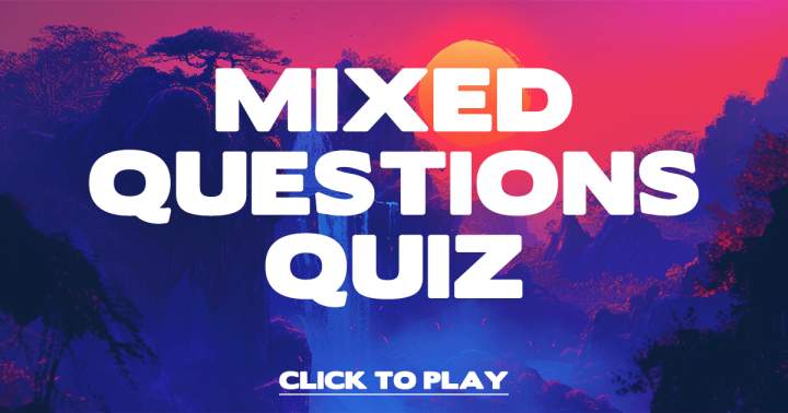 Banner for Quiz with a blend of questions.