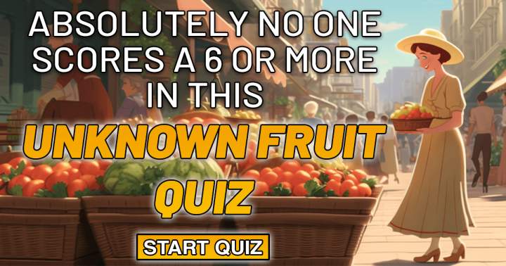 Banner for 'Unidentified Fruit Quiz'