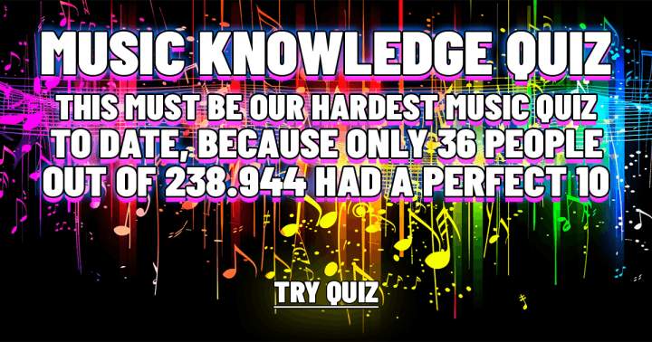 Banner for Quiz on Music Knowledge