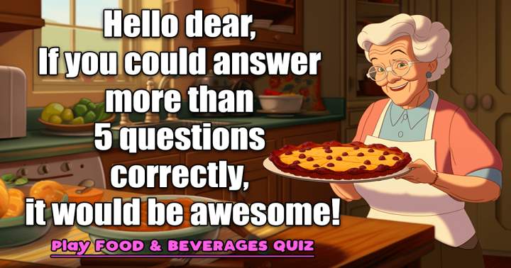 Banner for Food and Beverage Quiz