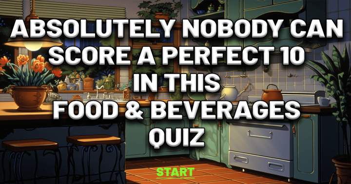 Banner for Food and Beverages Quiz