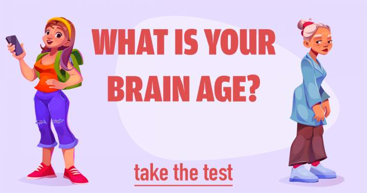 Banner for Test your brain age with these 10 questions.