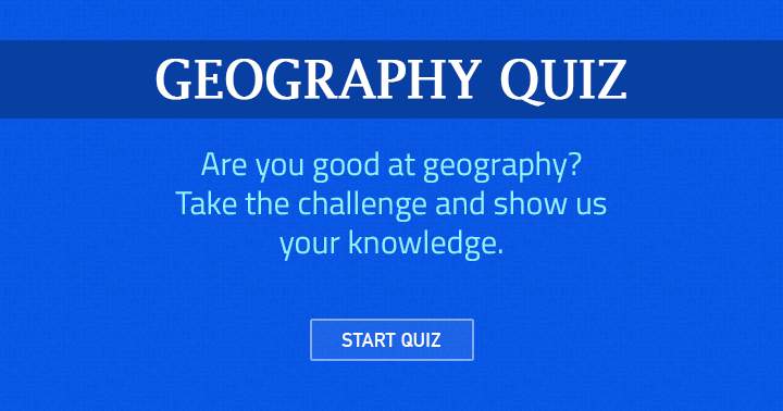 Banner for Can you answer all the questions in the geography quiz?