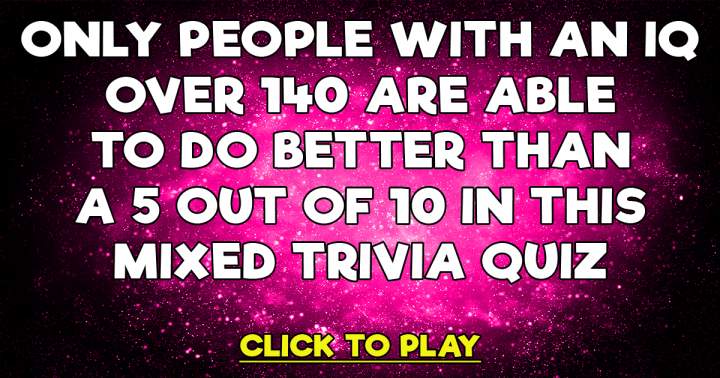 Banner for Trivia Quiz with a Mix of Questions