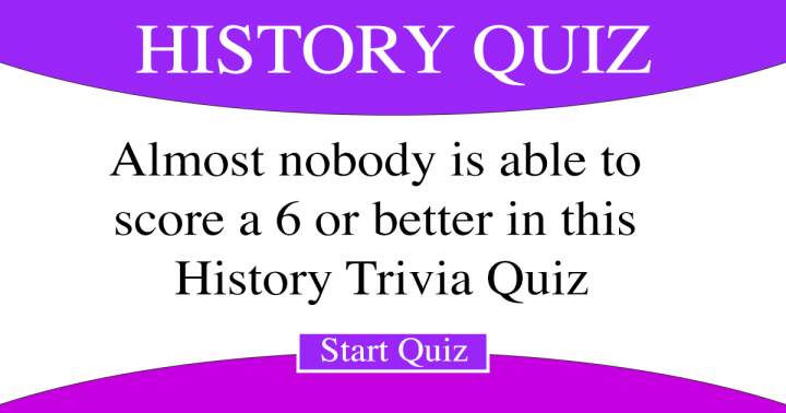 Banner for Trivia Quiz on History