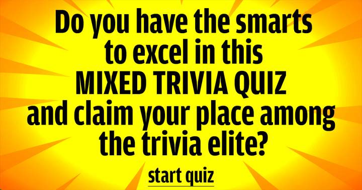 Banner for Trivia Quiz with a Mix of Questions