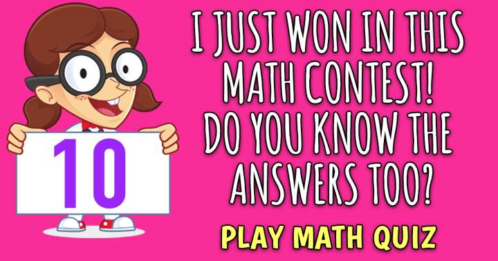 Banner for Math competition