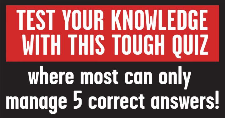 Banner for Challenging General Knowledge Questions