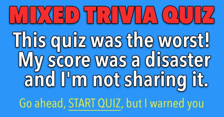 Banner for Trivia Quiz with a Mix of Questions