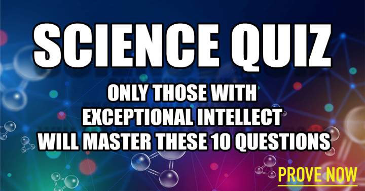 Banner for Science Quiz that will test your knowledge