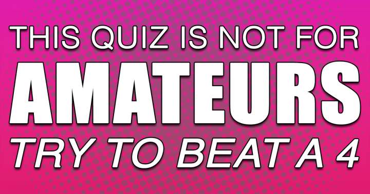 Banner for Only experts should attempt this quiz!