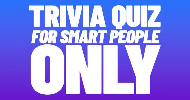 Banner for Quiz on trivial facts