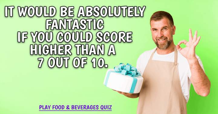 Banner for Quiz on Food and Beverages