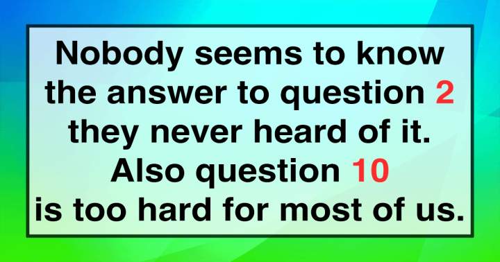 Banner for It is impossible for any human being to answer these questions.